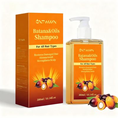 Batana Oil Shampoo for Hair Growth with Rosemary & Biotin - Natural Thickening & Strengthening Formula for Women & Men - Sulfate Free Moisture Repair for Dry, Damaged, Curly & Black Hair (10.14 Fl Oz)