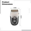 Electric Shaver for Men Bald Head, Rechargeable USB Shaving with Display LCD, 3-Blade System Precision Shaving for, Certified Fcc & Ce, Quick Charge, Friendly Travel view 3