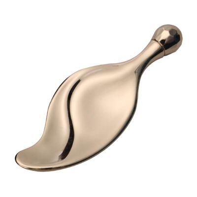 COOLHIYA Zinc Alloy Face Shaper Roller for Facial Massage and Eye Lifting Portable Leaf-shaped Facial Tool for Skin Care Wrinkle Reduction and Youthful Complexion Enhancement