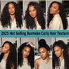 13x4 Lace Frontal 18 Inch Burmese Curly Lace Closure Human Hair Extensions 3c4a Bouncy Curly Frontals Closure 1 Piece view 2