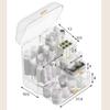 ASWRTYJO Storage Box Transparent Large Makeup Organizer Drawers Portable Handle Waterproof Dustproof view 3