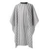 Barber For Cape Men, Capes Hair Cut Professional, Black White Design Stripe, Large 55 In X 63 In (1.4 M X 1.6 M) Size, Breathable Lightweight Material Taffeta, For Salon Ideal And Use Home view 1