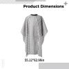 Barber For Cape Men, Capes Hair Cut Professional, Black White Design Stripe, Large 55 In X 63 In (1.4 M X 1.6 M) Size, Breathable Lightweight Material Taffeta, For Salon Ideal And Use Home view 3