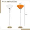 60 Fan Shaped Face Brushes, 5.9 X 1.6 in Facial Mask Applicators for Professional and Home Skincare view 4