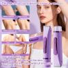 Bikini Trimmer Electric Razors for Women, Rechargeable Pubic Body Hair Trimmer 2-in-1 Electric Shaver for Legs Body Hair, Bikini Shaver (Pink) view 2