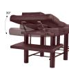 Stationary Age Table, 72.8"x 27.56" Heavy Duty Spa Bed with 0-30 Adjustable Backrest, 440LBS Metal Frame PU Leather Physical TherapyTable Lash Professional Equipment view 3