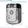 Shaver Electric for Men, Blade Design Ring Dual, Travel Waterproof Ipx7, Body Compact Alloy, Fast 1 Hour Charging, Cable and Brush for Cleaning Included view 3