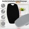 2Pcs Hand-Held Silicone Body Scrub Body Exfoliating Scrub, Suitable for All Skin Types of Environmentally Friendly Bath Brushes, Suitable for Women and Men.(Gray 1). view 3