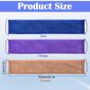 3 Pcs African Exfoliating Net Sponge, Nylon Net Bath Back Scrubber with Handles, Shower Loofah for Body Exfoliation (Blue Purple Coffee) view 2