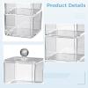 Acrylic Three-Tier Storage Box for Girls Hair Accessories, Transparent Design, Keeps Hair Items Dust-Free, Ideal for Bands and Clips view 2