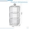 Acrylic Three-Tier Storage Box for Girls Hair Accessories, Transparent Design, Keeps Hair Items Dust-Free, Ideal for Bands and Clips view 3