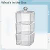 Acrylic Three-Tier Storage Box for Girls Hair Accessories, Transparent Design, Keeps Hair Items Dust-Free, Ideal for Bands and Clips view 4