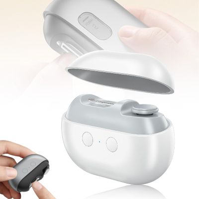 3 in 1 Electric Polishing Automatic Nail Clippers, 2026 New Electric Nail Clippers, Nail Trimmer Electric Toe Nail Clippers for Fingers and Toes Adults (White)