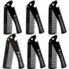 6 Pcs Groomsmen Combs Black Folding Beard Comb with Opener Foldable Portable Pocket Hair and Mustaches Comb for Grooms Best Man Wedding Proposal Gifts view 1