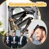 6 Pcs Groomsmen Combs Black Folding Beard Comb with Opener Foldable Portable Pocket Hair and Mustaches Comb for Grooms Best Man Wedding Proposal Gifts view 3