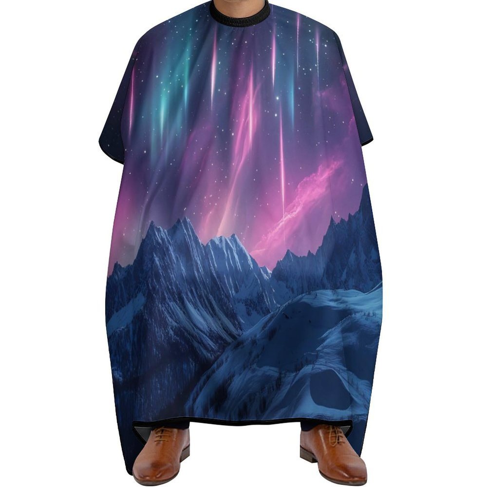 Aurora And Meteor Shower Barber Cape Professional Hair Cutting Apron Hairdresser Cape for Men Women