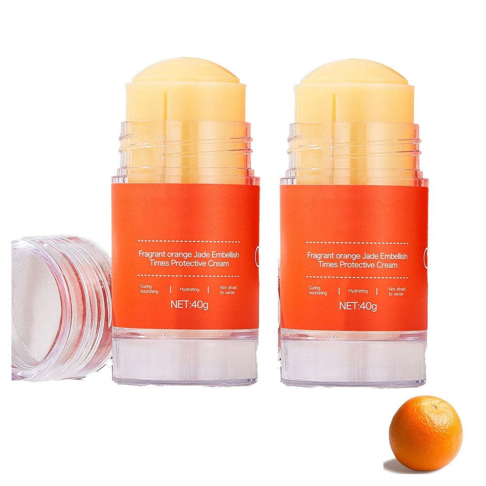 Lcouaq 2PCS Cracked Heel Relief Stick, Foot Care Balm for Dry Cracked Feet, Anti Crack Roll-On Moisturizer to Repair Heels, Remove Dead Skin and Deeply Hydrate