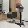 Bepritm 7 Light Hair Steamer, Standing Deep Conditioning Hair Steamer with Adjust Height & Wheels, 700W Hooded Micro Mist Ozone Scalp Hydration Steamer for Salons, Barbershops (Black) view 2