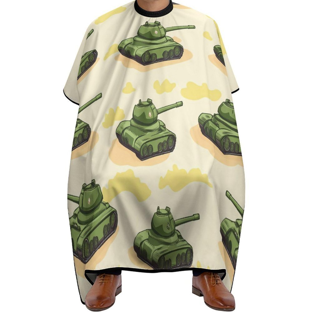 Army Green Tanks Barber Cape Professional Hair Cutting Apron Hairdresser Cape for Men Women