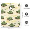 Army Green Tanks Barber Cape Professional Hair Cutting Apron Hairdresser Cape for Men Women view 2
