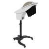 Bepritm 7 Light Hair Steamer, Standing Deep Conditioning Hair Steamer with Adjust Height & Wheels, 700W Hooded Micro Mist Ozone Scalp Hydration Steamer for Salons, Barbershops (White) view 1