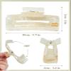 ACECHA 3.9" Gold Initial Claw Clip for Women Thick Hair, Strong Hold view 3