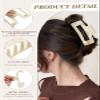 ACECHA 3.9" Gold Initial Claw Clip for Women Thick Hair, Strong Hold view 4