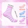 3 Pairs Aloe Infused Socks Lotion Socks Moisturizing Spa Socks Non Slip Coral Fleece Socks for Repairing Softening Dry Cracked Feet Infused Gel Sleeping view 3