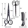 Beard Scissors Comb and 100Pcs Nose Wax Sticks Kit for Men and Women Personal Care Grooming, Ear Face Eyebrow Mustache Hair Removal, Christmas New Year Gift view 3
