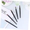 COOLHIYA 50pcs Portable Lip Brush Applicators Disposable Lip Gloss Brush for Precise Lipstick and Eye Makeup Lightweight Black Plastic Handle Skin-friendly Makeup Tool for Travel and view 2