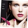 COOLHIYA 50pcs Portable Lip Brush Applicators Disposable Lip Gloss Brush for Precise Lipstick and Eye Makeup Lightweight Black Plastic Handle Skin-friendly Makeup Tool for Travel and view 3