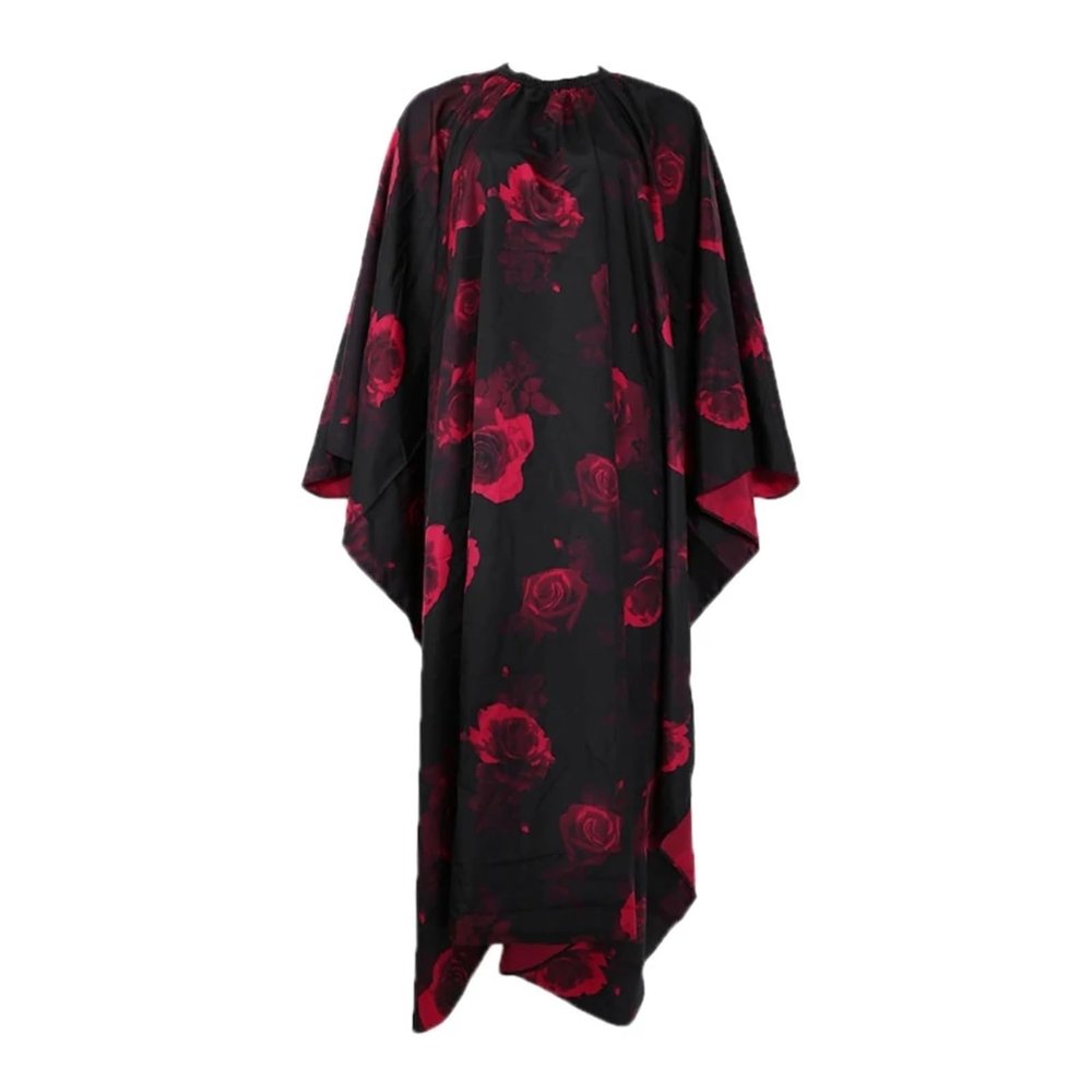 Barber Cape Professional Barber Cape Haircut Salon Print Apron Waterproof Adult(Red)