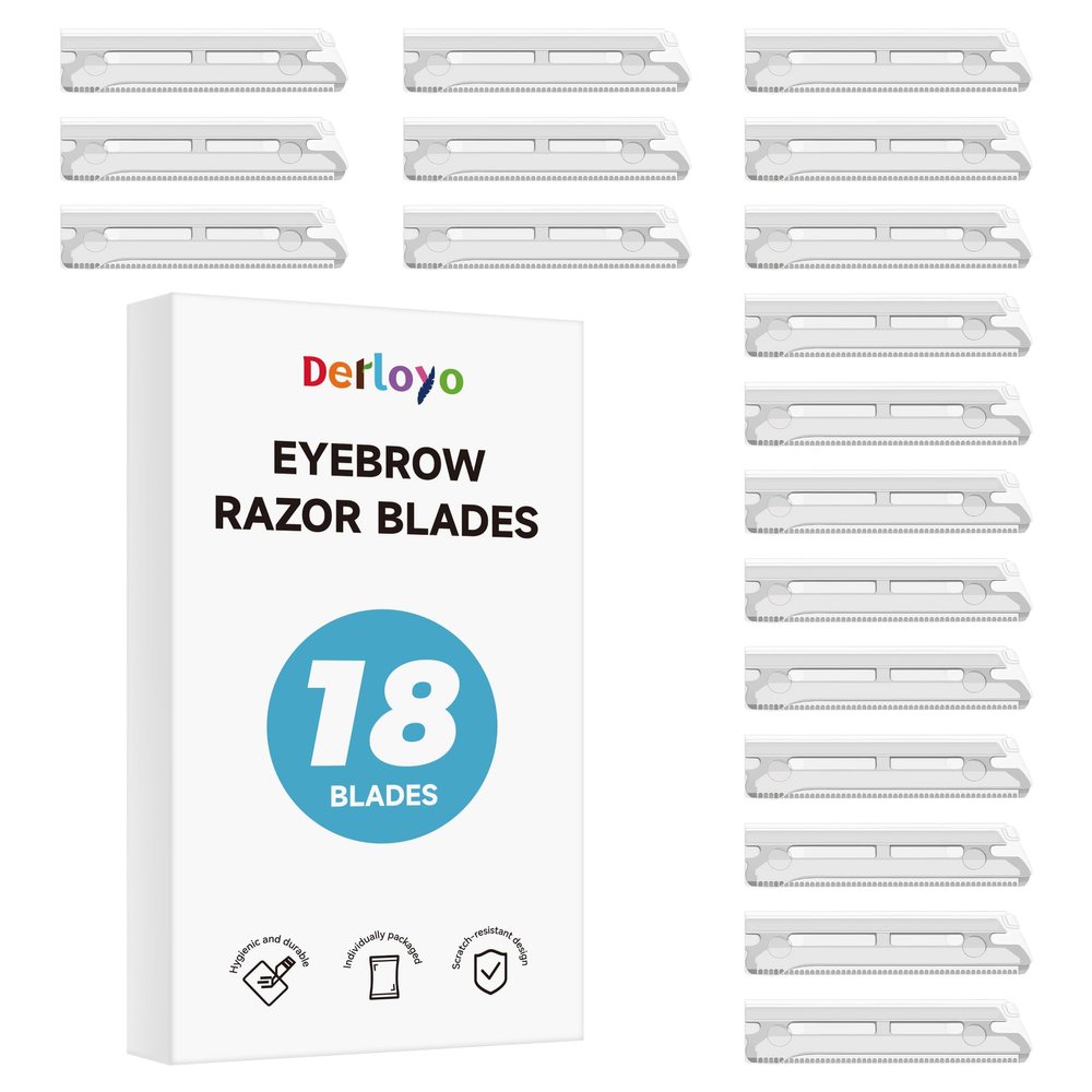 18-Pack Replacement Blades for Women's Eyebrow Razor