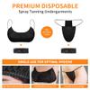 100 Pcs Tan Spray Tanning Essentials Kit: 20 Each Hair Nets, Nose Plugs, Sticky Spray Tan Feet Pads & Disposable Undergarments,Premium Quality Accessories for Salons view 3