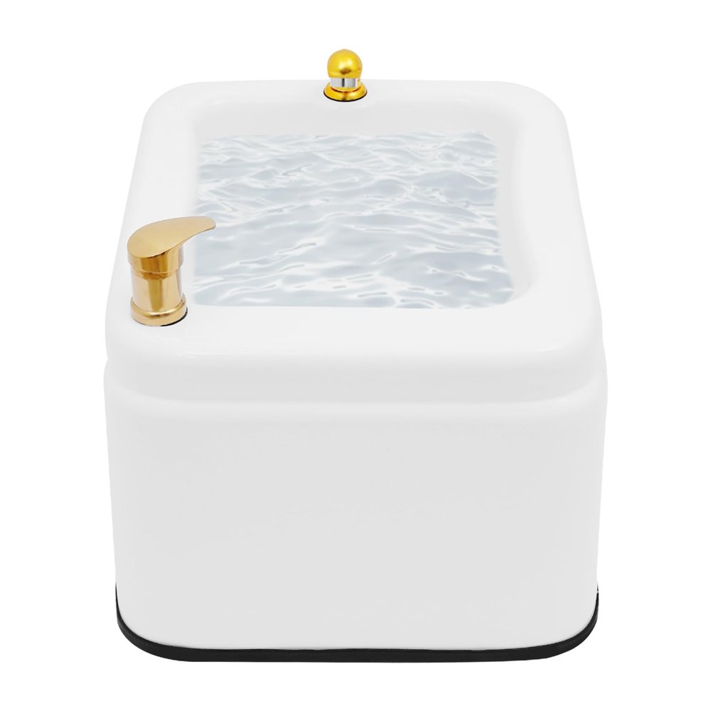 Acrylic Foot Spa Tub, 22.4" Commercial Foot Spa Bathtub Foot Bath Basin with Pull-Out Shower Head, Massage Foot Bath Tub, Salon Pedicure Basin for Families, Massage Shops, Beauty Clubs - Style B