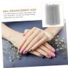 COOLHIYA 100Pcs Plastic Cuticle Pushers Multi-functional Nail Tools for Manicure and Pedicure Dead Skin Remover Sturdy Design for Nail Art Application and Cuticle Cleaning view 3