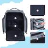 BODMZUANHO Train Case Makeup Bag Large Cosmetic Organizer with 3 Inner Removable Pouches Multifunctional Travel Makeup Artist Storage,Grey view 4