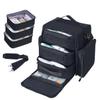 BODMZUANHO Train Case Makeup Bag Large Cosmetic Organizer with 3 Inner Removable Pouches Multifunctional Travel Makeup Artist Storage,Black view 1