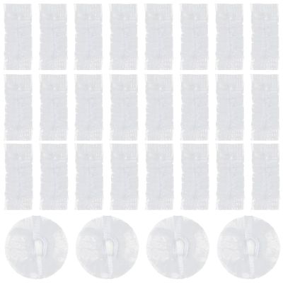 200PCS Disposable Ear Covers for Shower, Clear Waterproof Ear Covers for Bathing, Waterproof Plastic Ear-Protectors for Showering, Hair Dye, Spa, Salon and Beauty Treatments