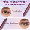 GuemGeld Shadow Liner 2in 1 Eyeliner Eyeshadow,Shadow Liner Duo Plum,2-in-1 Eye Makeup Eyeliner +Eyeshadow,Waterproof,Smooth,Easy to Color(Champagne+Purple) view 3