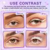 AOAZXBB White Mascara and Eyeliner Set 5D Coloured Mascara for Eyelashed, Volumizing Curling Defining Eye Lashes, Long-Lasting Waterproof White Makeup view 3