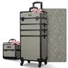 BYOOTIQUE Makeup Train Case Trolley w/Cube Case Cosmetic Organizer Rococo Gray view 1