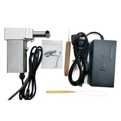 Electric Dreadlocks Machine Kit - Portable Instant Dreadlock Maker for Locs, 8mm Silver, Works Directly on Head or for Braiding Synthetic Hair, Easy to Use.