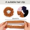 6 Pack Hair Scrunchies for Women - Hair Ties No Damage Both for Thick Hair or Thin Hair Curl Hair No Crease Scrunchies Ponytail Holder No Hurt Your Hair view 3