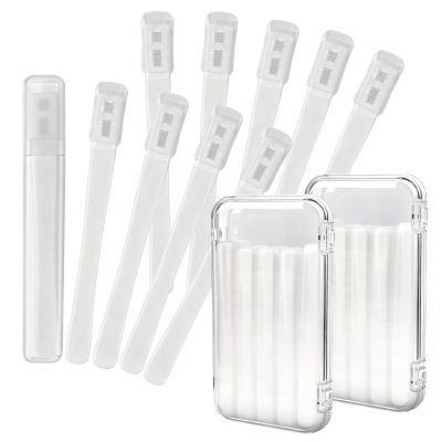 ASTONFOG Eyelid Brush with Soft Silicone for Sensitive Eyelids, Gentle Eyelid Margins Scrub Cleansing Brush for Blepharitis, Oil, Dry Eyes Relief, and Lid Scrub Device(10pcs)