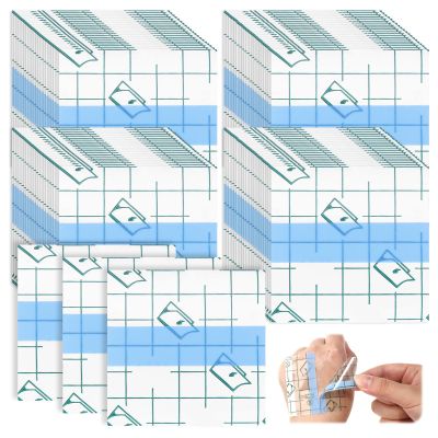 200 Pcs Disposable Adhesive Makeup Hand Palette Single Use Waterproof Makeup Mixing Palette Paper Adhesive Cosmetic Make Up Tape Transparent Cosmetic Tray Clear Foundation Mixing Tray for Women Girls