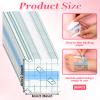 200 Pcs Disposable Adhesive Makeup Hand Palette Single Use Waterproof Makeup Mixing Palette Paper Adhesive Cosmetic Make Up Tape Transparent Cosmetic Tray Clear Foundation Mixing Tray for Women Girls view 2