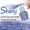 Hair and Body Glitter Spray, Shimmering Powder Sparkle Powder Makeup, Glitter Loose Sparkle Makeup for Body Highlighter,Festival Prom Rave Accessories (Blue) view 3