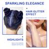 Hair and Body Glitter Spray, Shimmering Powder Sparkle Powder Makeup, Glitter Loose Sparkle Makeup for Body Highlighter,Festival Prom Rave Accessories (Blue) view 4