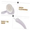 COOLHIYA 2pcs Manual Facial Cleansing Brush with Long Handle for Women Soft Bristle Face Exfoliator Deep Cleansing Blackhead Removal Skin Exfoliator for Face view 3